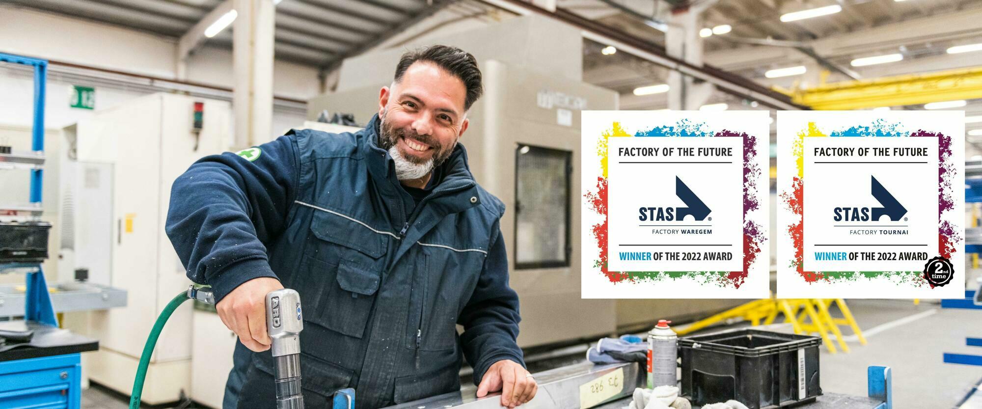 Factory of the Future 2022 award voor beide Belgische fabrieken