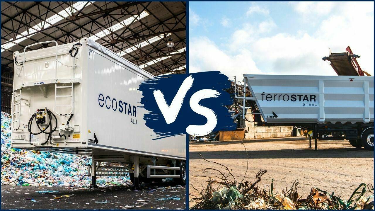 Opleggers in het recyclage segment: Ecostar VS Ferrostar