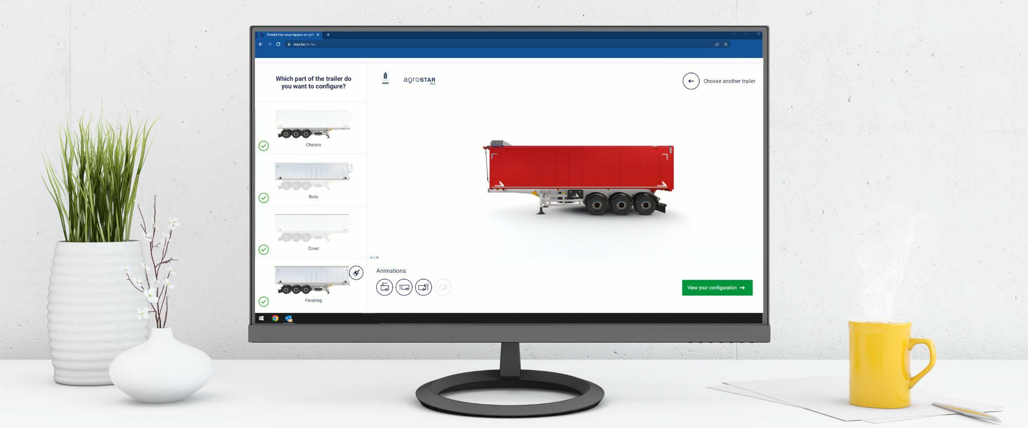 Configure your own STAS trailer in 4 steps with the STAS configurator