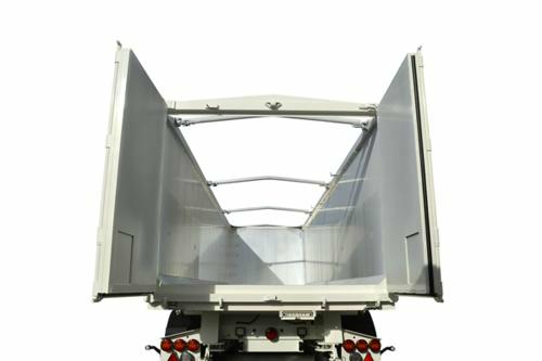 Standard double-acting rear door for tippers