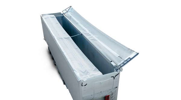 techo de malla hidráulico de doble tapa con puerta trasera hidráulica de doble efecto